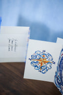 Tendre journée . 7 cartes postales en accordéon