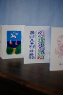 Voyage au fil de l'eau. 7 cartes postales en accordéon