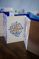 Tendre journée . 7 cartes postales en accordéon